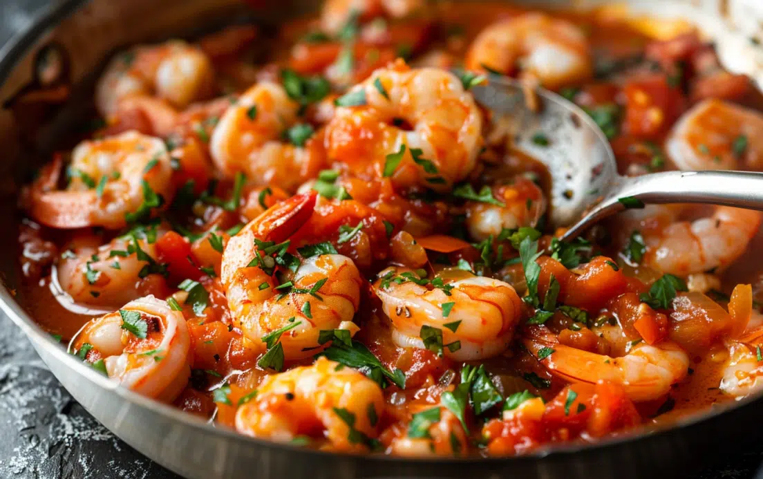 15-Minute Garlic Shrimp in Tomato Sauce (5 Ingredients)