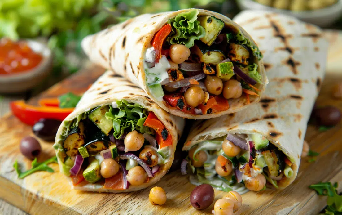 Mediterranean Veggie Wrap