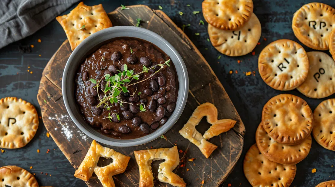 Halloween Black Bean Dip