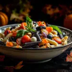 Halloween Caprese Pasta Salad