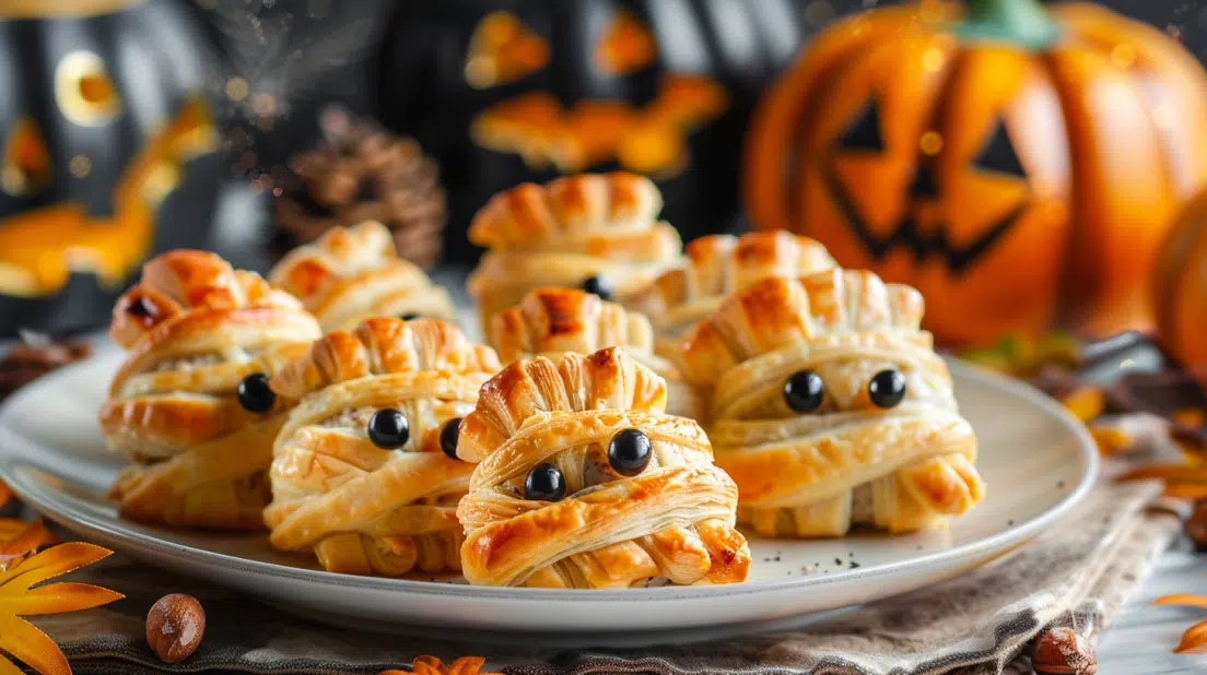 Halloween Mummy Meatballs