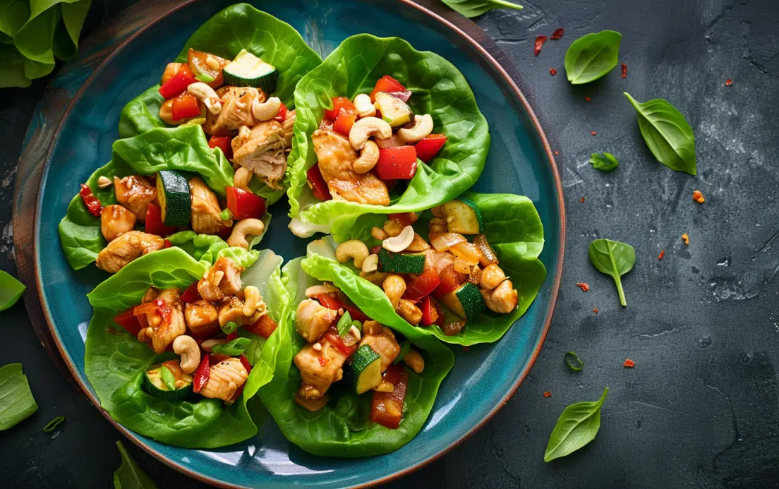 Healthy Chicken Lettuce Wraps
