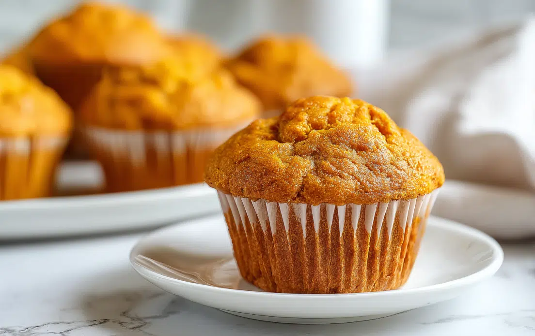 Healthy Greek Yogurt Pumpkin Muffins