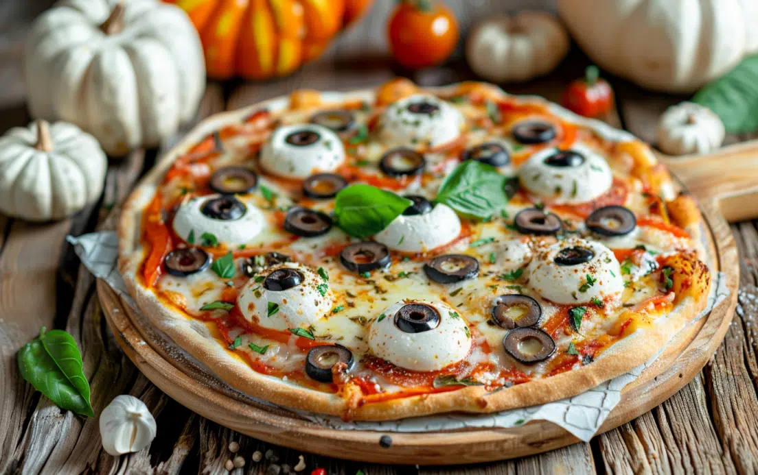 Monster Eyeball Pizza