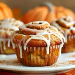Pumpkin Cinnamon Roll Muffins