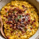 Pumpkin Risotto with Bacon & Parmesan