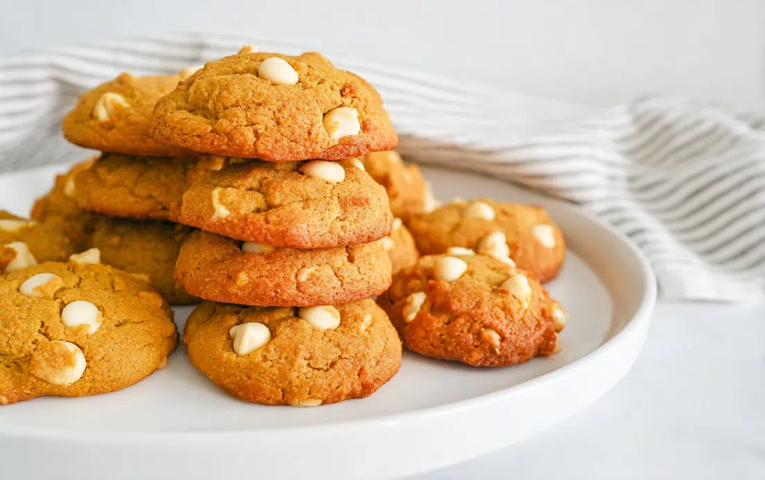 Pumpkin White Chocolate Chip Cookies