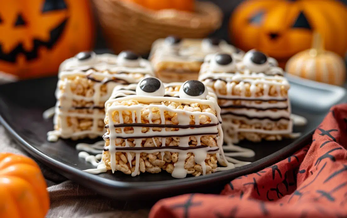 Rice Krispie Mummies