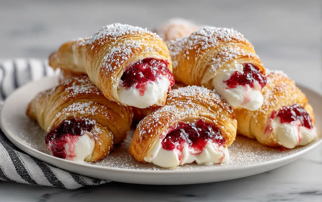 Easy Cranberry Cream Cheese Crescent Bites
