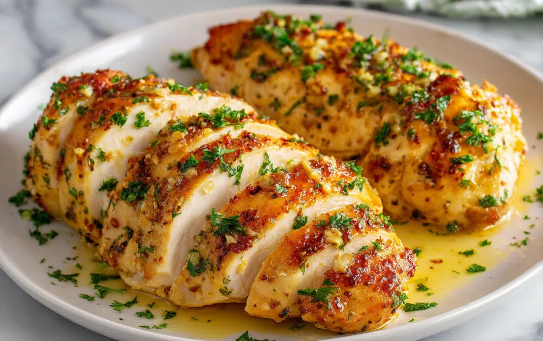 Garlic Butter Baked Chicken Breast