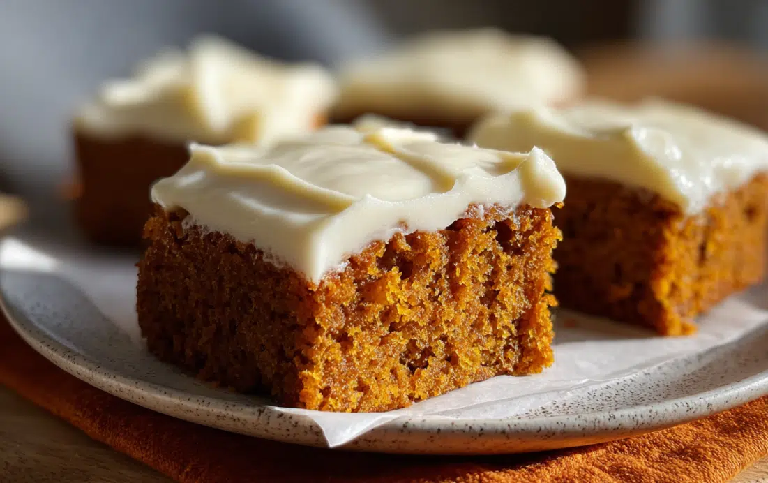 Old Fashioned Pumpkin Bars with Cream Cheese