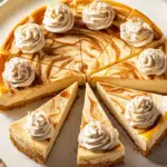Pumpkin‑Swirl Cheesecake with Cinnamon Whipped Cream
